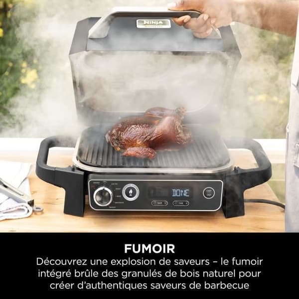 Elgrill och rökare NINJA - Woodfire OG701EU - 7 tillagningsprogram