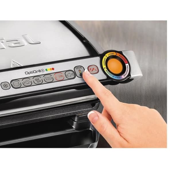 TEFAL GC712D12 Optigrill+ elektrisk köttgrill - Rostfritt stål