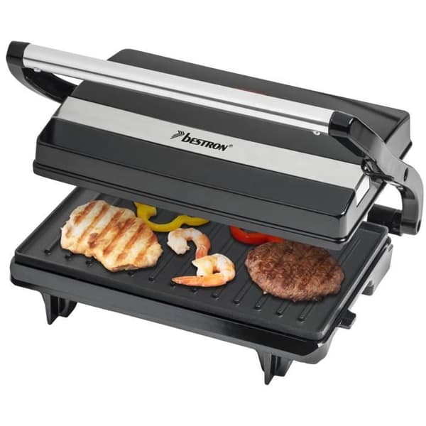 Bestron Multifunktionell Panini Grill Svart 700W APM123Z