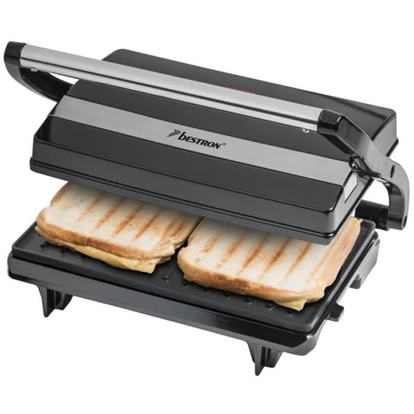 Bestron Multifunktionell Panini Grill Svart 700W APM123Z