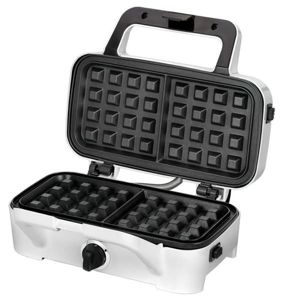 Sandwichmaskin 3 i 1, Utbytbara plattor, Vaffeljärn, Grill MPM MOP-33M 1200W Svart 00385