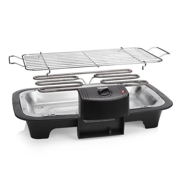 TRISTAR BQ2813 elektrisk bordsgrill - Svart - 2000W - Tillagningsyta 38x22cm