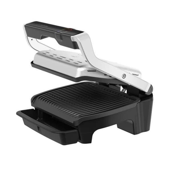 Kontaktgrill - Tefal - OptiGrill Elite GC750D - 2000W - Borstad svart rostfritt stål - Tillbehör ingår