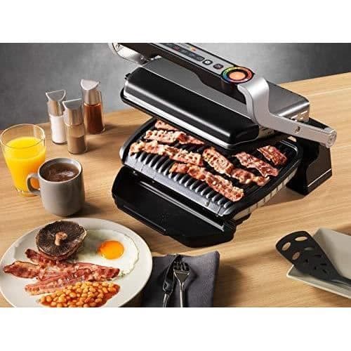 Kontaktgrill - Tefal - NEU GC705D - Rostfritt stål - Non-stick tallrikar - Svart