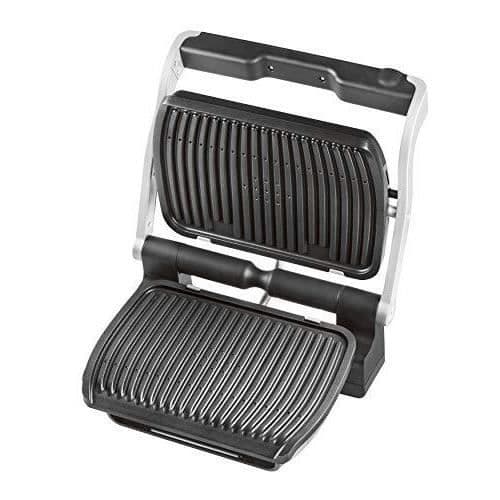Kontaktgrill - Tefal - NEU GC705D - Rostfritt stål - Non-stick tallrikar - Svart
