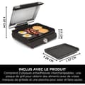 Miniatyrbild 6 av 6: Grill och plancha NINJA - Sizzle GR101EU - Yta 34x8x13,5cm - Upp till 260°C