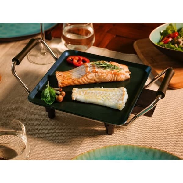 Bestron ABP600 bordsplancha - 1000W - 21x21cm - Non-stick beläggning