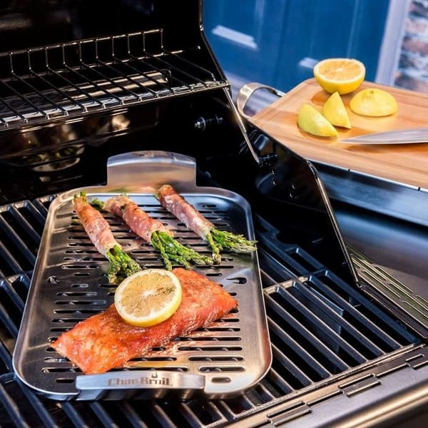 Grillplåt + rostfritt stål Char-Broil