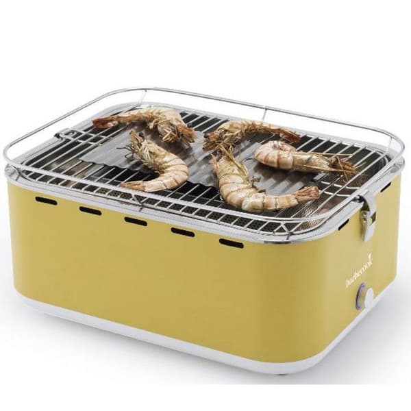 GRILLKOK Carlo bord kolgrill - Rostfritt stål - 38,5x28,5 cm