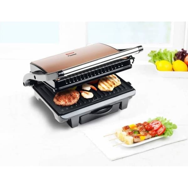 Bestron ASW113CO 1000 W panini grill - Svart och koppar