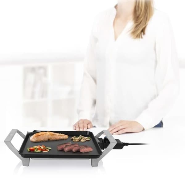 Princess Chef Premium elektrisk bordsgrill - svart och silver - Teppanyaki grill - 1500W