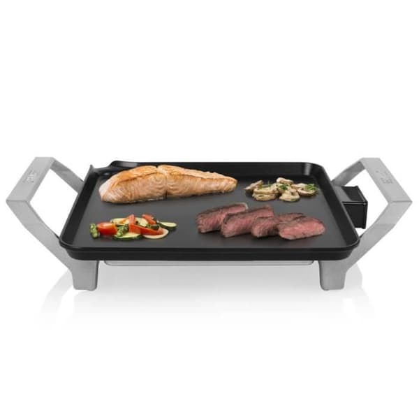 Princess Chef Premium elektrisk bordsgrill - svart och silver - Teppanyaki grill - 1500W