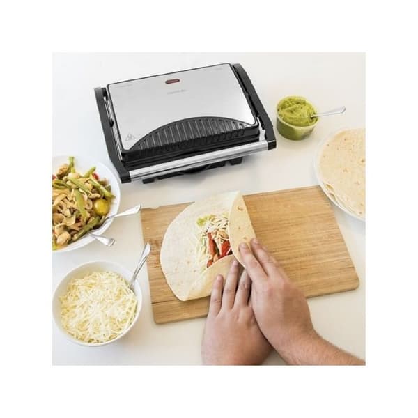 Cecotec Rock'nGrill 1000 elektrisk grill 1000 W, Rockstone-beläggning, temperaturregulator, bländare 180