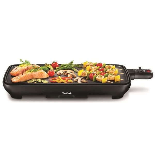 TEFAL Electric plancha, 6 till 8 personer, Non-stick beläggning, Justerbar termostat, Thermo-Spot, Juicebricka, Malaga CB501812