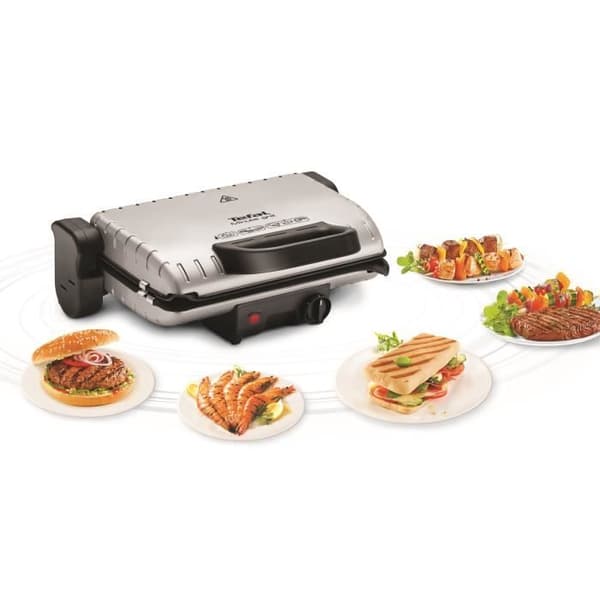 TEFAL Minute Meat Panini Grill - Effekt 1600 W - Non-stick tallrikar - Praktisk vertikal förvaring