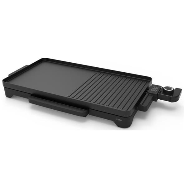 BLACK+DECKER BXGB2200E 2-i-1 plancha, 2200W, 49 x 27cm tallrik, PFOA-fri