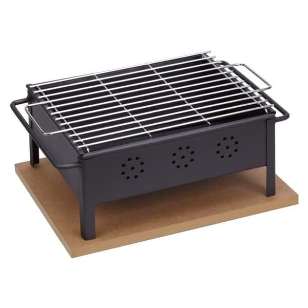 Sauvic 02906-Bordsgrill, med 18-8 Rostfri Grill 30 x 25 cm.