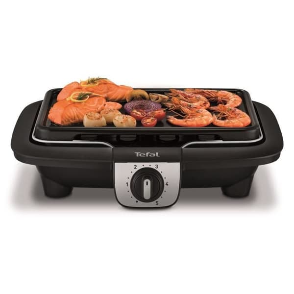 Elektrisk grill/plancha grill - TEFAL - YY3818FB - Kraftfull 2100 W - Plancha tallrik ingår