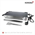 Miniatyrbild 4 av 4: Korona 46100 Electric Plancha | 2 i 1 glas teppanyaki grill och stekhäll | Rostfritt stålhölje | 800W