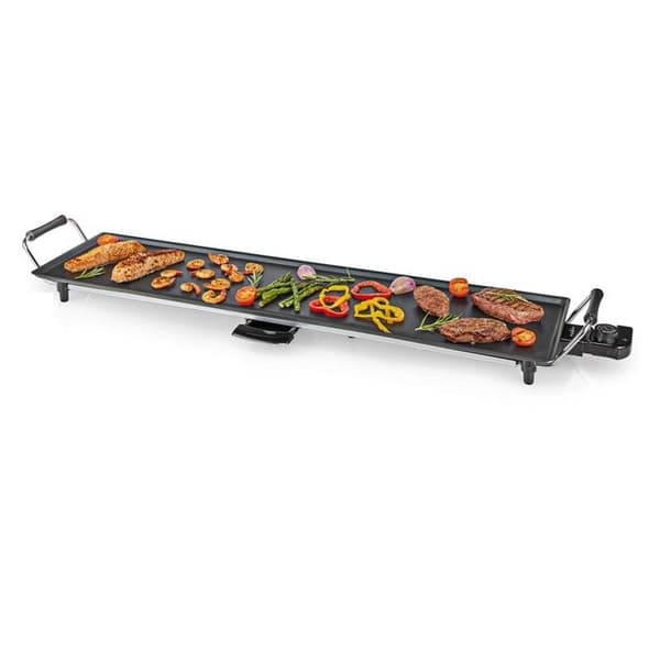Plancha - NEDIS - FCTE110EBK90 - Justerbar termostat - Glidande återvinningsbricka - Non-stick beläggning Svart