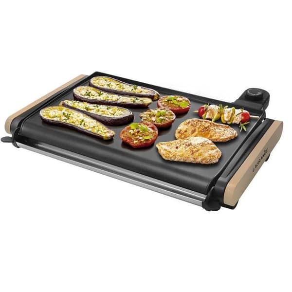Planchabord LAGRANGE 229 004 - Uppvärmd Equilibre® i aluminium med non-stick beläggning - 43x28cm - 2000W - Lätt trä