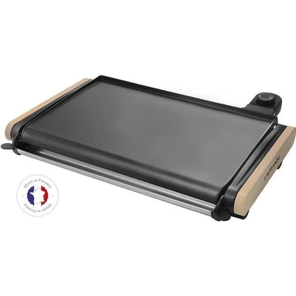 Planchabord LAGRANGE 229 004 - Uppvärmd Equilibre® i aluminium med non-stick beläggning - 43x28cm - 2000W - Lätt trä