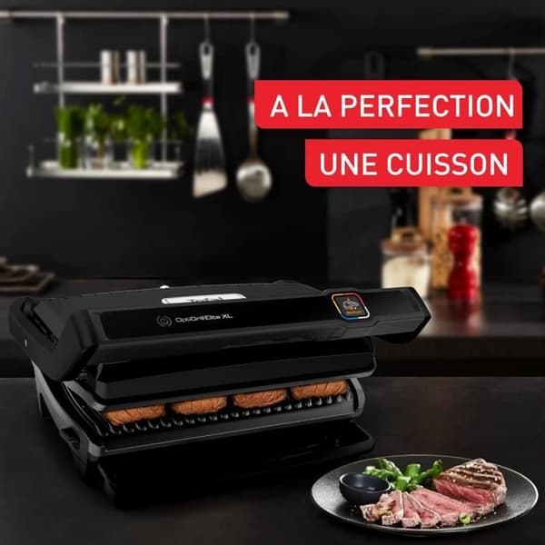 Intelligent grill - Tefal - OptiGrill Elite - 2200W - 16 program - Lätt att rengöra