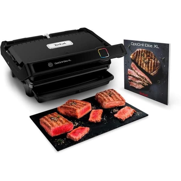 Intelligent grill - Tefal - OptiGrill Elite - 2200W - 16 program - Lätt att rengöra