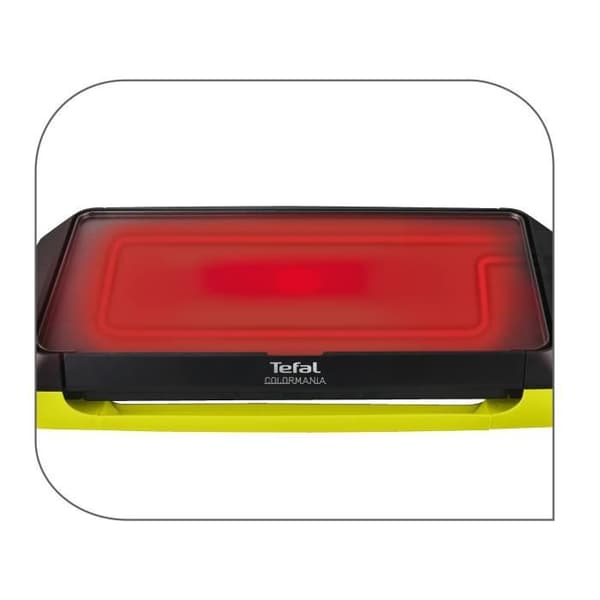 TEFAL CB660301 Colormania Electric plancha, Effekt 2000 W, Justerbar termostat, Upp till 6 till 8 personer, Non-stick beläggning