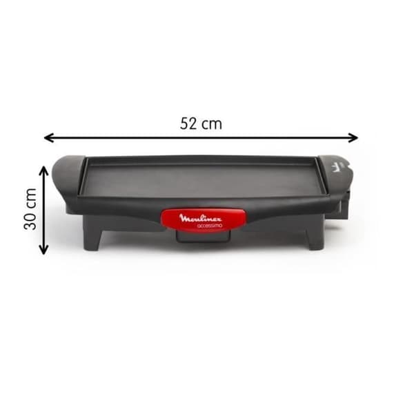MOULINEX Elgrill inomhus, Plancha 1800 W, Non-stick beläggning, Justerbar termostat, Kompakt, Accessimo CB560811