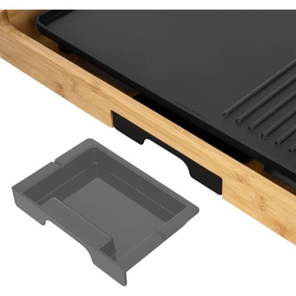 Elgrill - SENCOR - SBG 206BK - 1800 W - Svart / Bambu