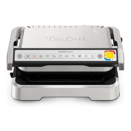 Tefal OptiGrill 2in1 GC772D30 - grill - silver/svart