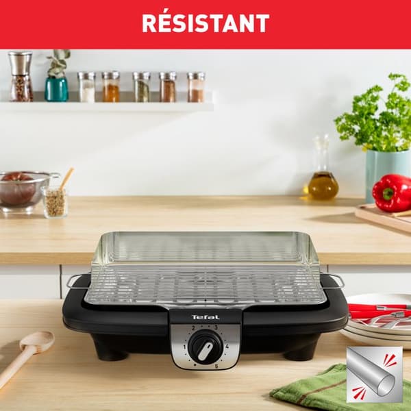 Tefal BG90A810 EASYGRILL JUSTERA INOX BORD JUSTERBAR TERMOSTAT Grill 2300 W