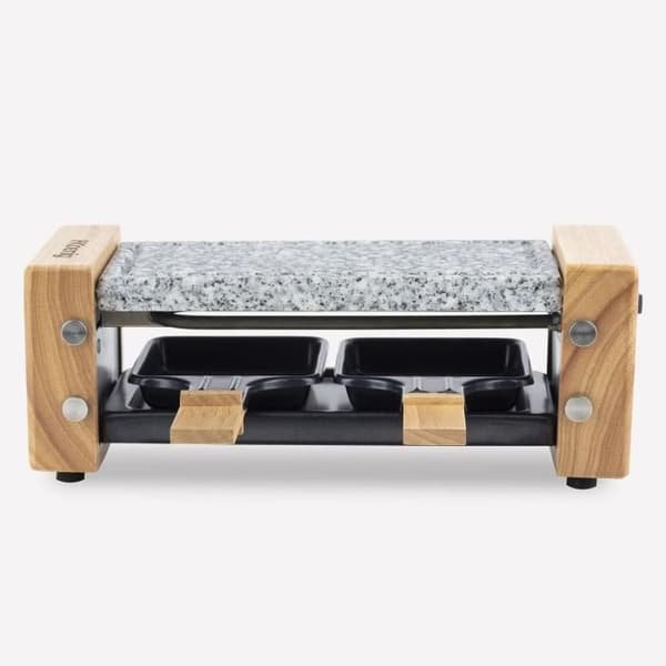 HKoeNIG Raclettemaskin - WOD2 - Upp till 2 personer - Steksten - Trädesign - 350W
