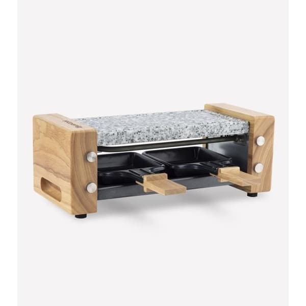 HKoeNIG Raclettemaskin - WOD2 - Upp till 2 personer - Steksten - Trädesign - 350W