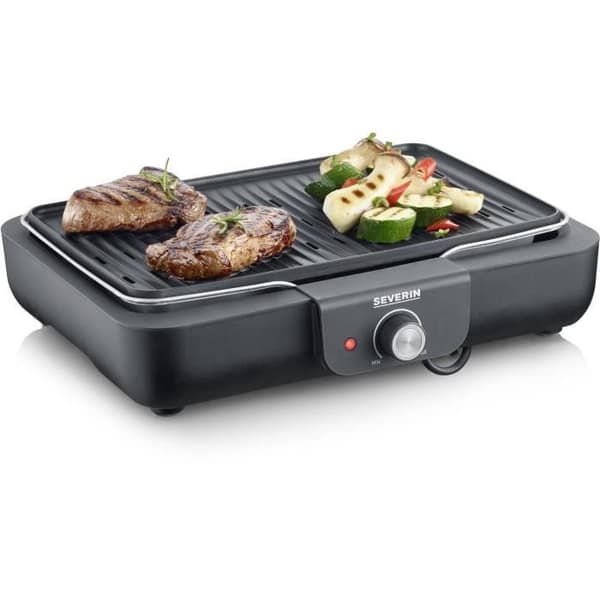 SEVERIN elektrisk grill - PG8556 - Kokyta 37x29cm - Justerbar termostat - 2300W