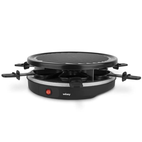 WEASY Raclette-maskine - LUGA60 - Op til 4 personer - Non-stick belægning - 900W