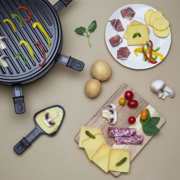WEASY Raclette-maskine - LUGA60 - Op til 4 personer - Non-stick belægning - 900W