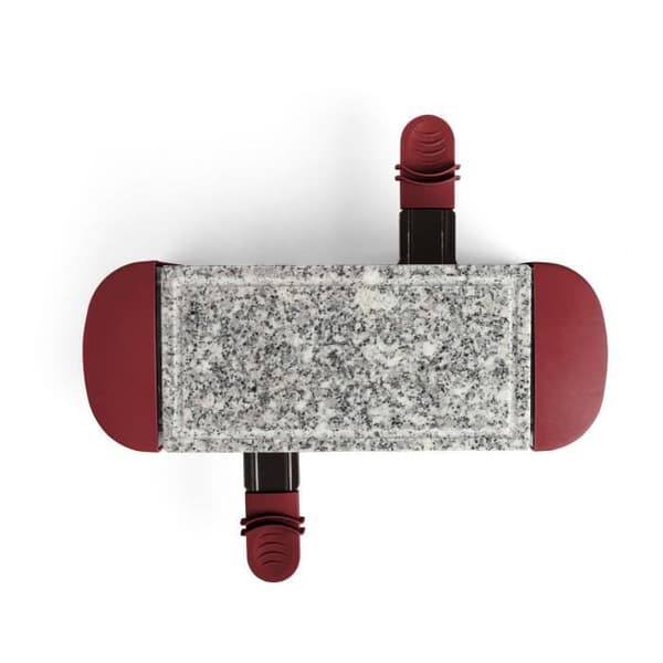 LIVOO DOC156RC Raclettemaskin - 2 personer - 350W - Granitbänk - Chili röd