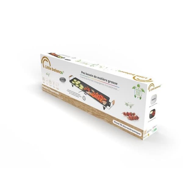 Plancha - LITTLE BALANCE - 8741 - Træ 70 - Træhåndtag - 1800 W - 70 cm