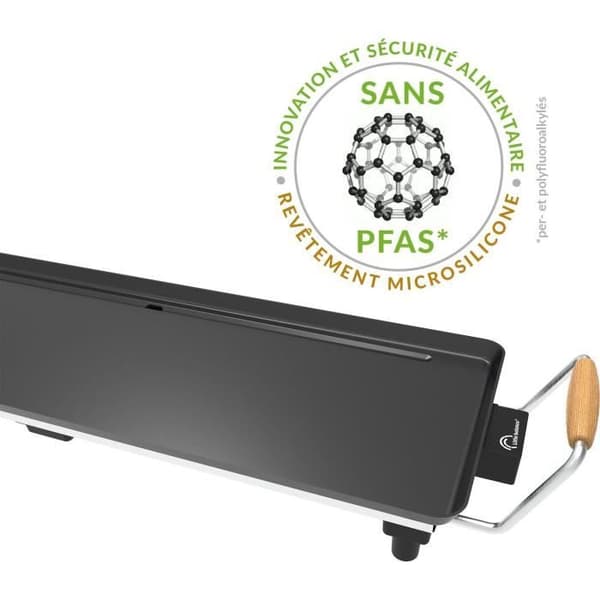Plancha - LITTLE BALANCE - 8741 - Træ 70 - Træhåndtag - 1800 W - 70 cm