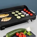 Miniatyrbillede 2 af 6: Hkoenig GRX330 - dobbeltzoner plancha - 50x25cm - 1800W - anti-klæbende afdækning - grill turbofunktion - justerbar termostat
