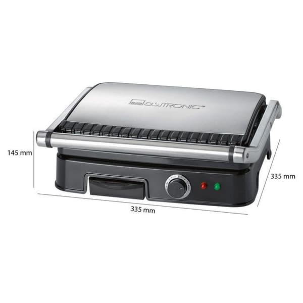 Grill- och Panini-grill - Clatronic - KG 3487 - 2000 W - Justerbar Termostat - Lätt Att Rengöra