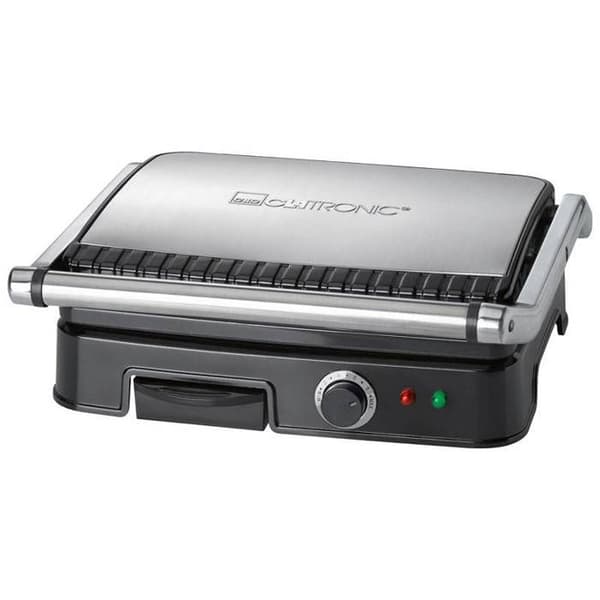 Grill- och Panini-grill - Clatronic - KG 3487 - 2000 W - Justerbar Termostat - Lätt Att Rengöra
