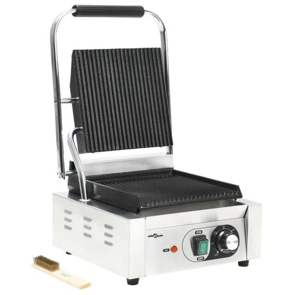 Paninigrill rostfritt stål 1800 W 31x30,5x20 cm