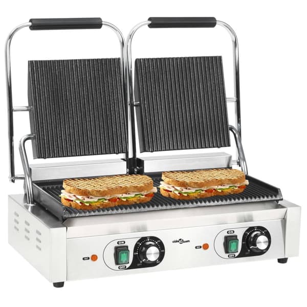 Paninigrill dubbel 3600 W 57x30,5x20 cm