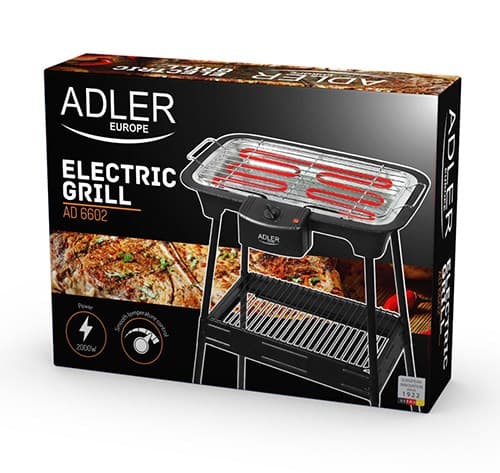 Adler AD 6602 Bordgrill Elektrisk Svart 2000 W