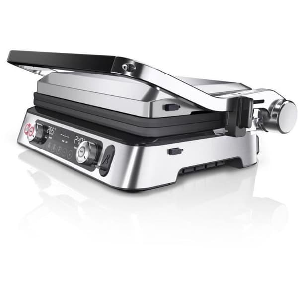 Multifunktionsgrill - BRAUN - Multi Grill 9 Pro - 2200 W - 3 värmelägen - Svart / Stål