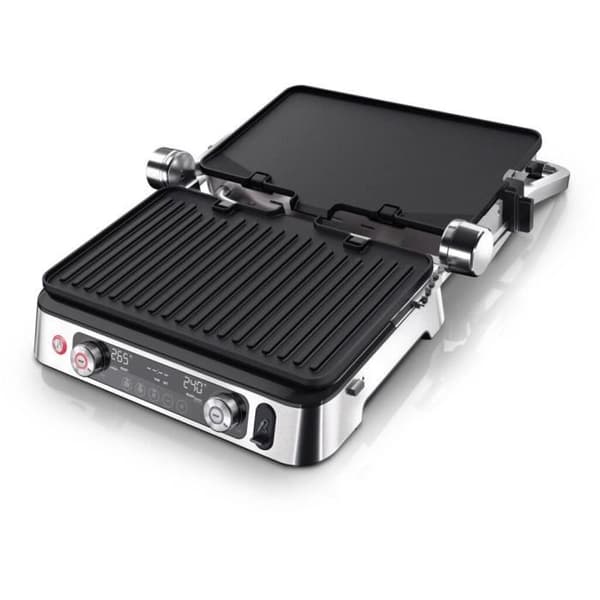 Multifunktionsgrill - BRAUN - Multi Grill 9 Pro - 2200 W - 3 värmelägen - Svart / Stål