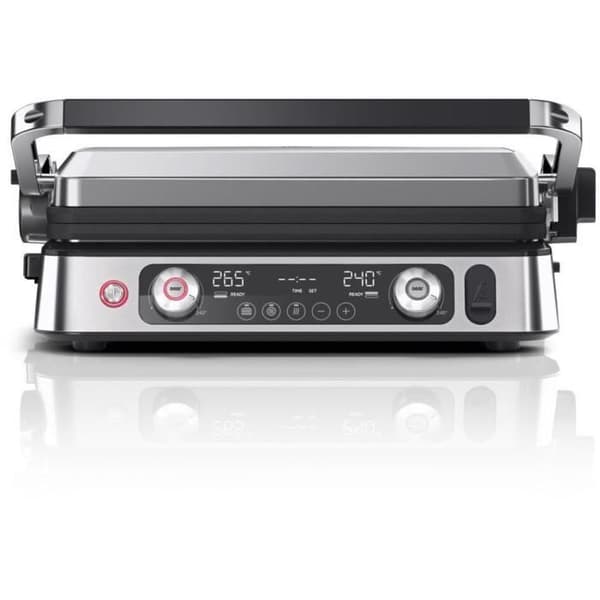 Multifunktionsgrill - BRAUN - Multi Grill 9 Pro - 2200 W - 3 värmelägen - Svart / Stål